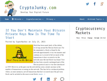 Tablet Screenshot of cryptojunky.com